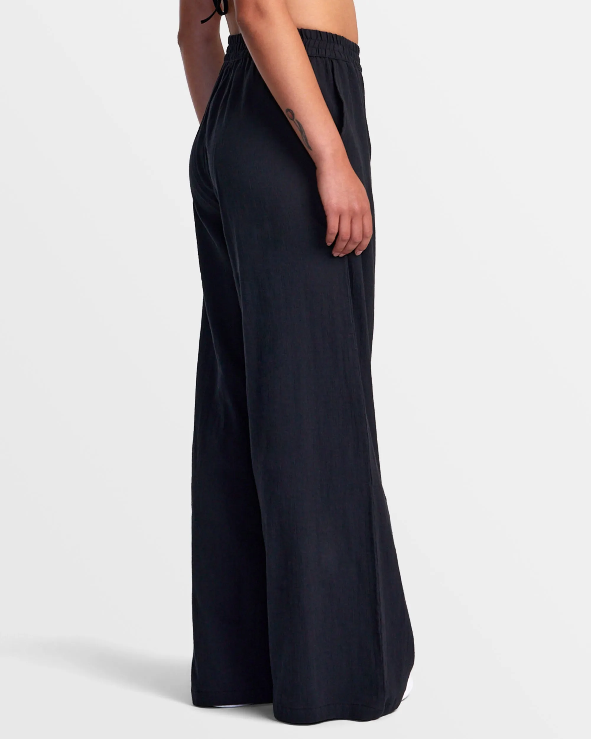 New Yume Wide Leg Pants - Rvca Black