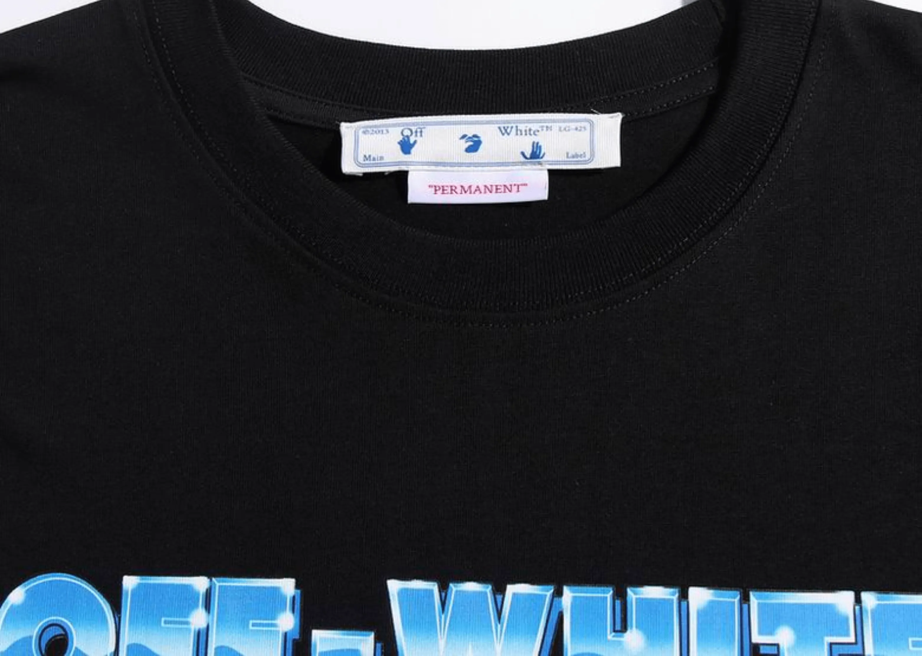 Off-White - Printed Iced Logo Black T-Shirt