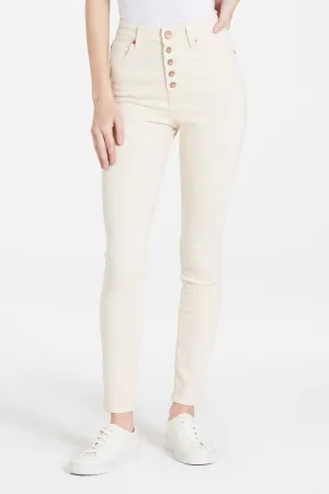 OLIVIA SUPER HIGH RISE SKINNY VANILLA ICE JEANS