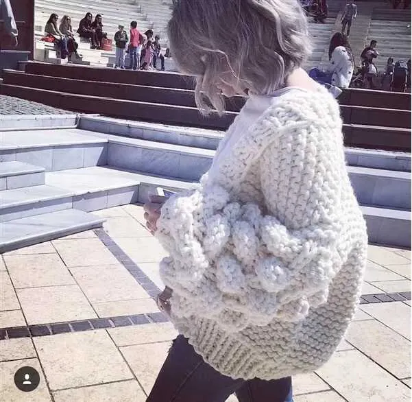 Oversized Chunky Thick Cable Knit Cardigan Sweater