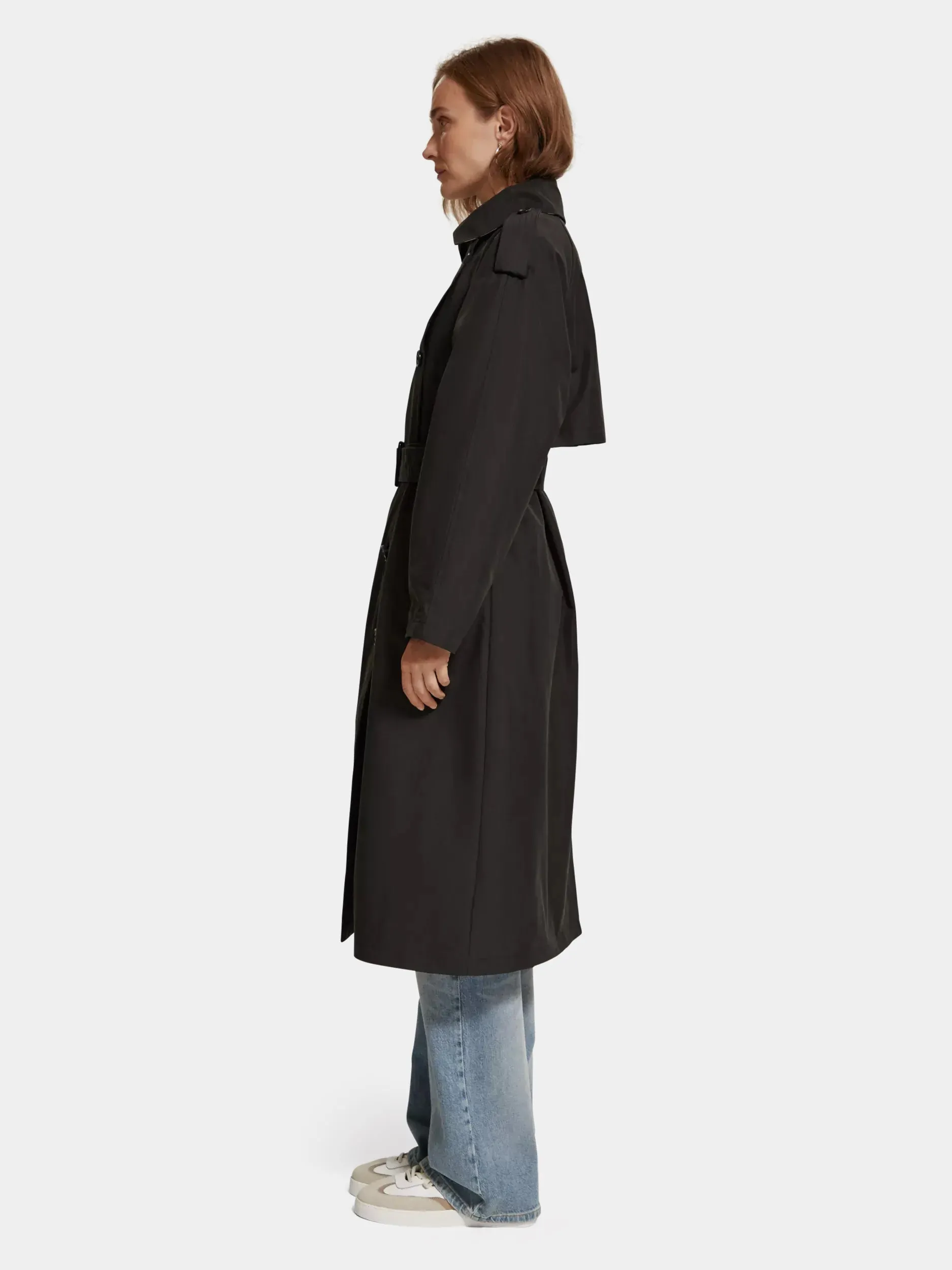 Oversized classic trench coat