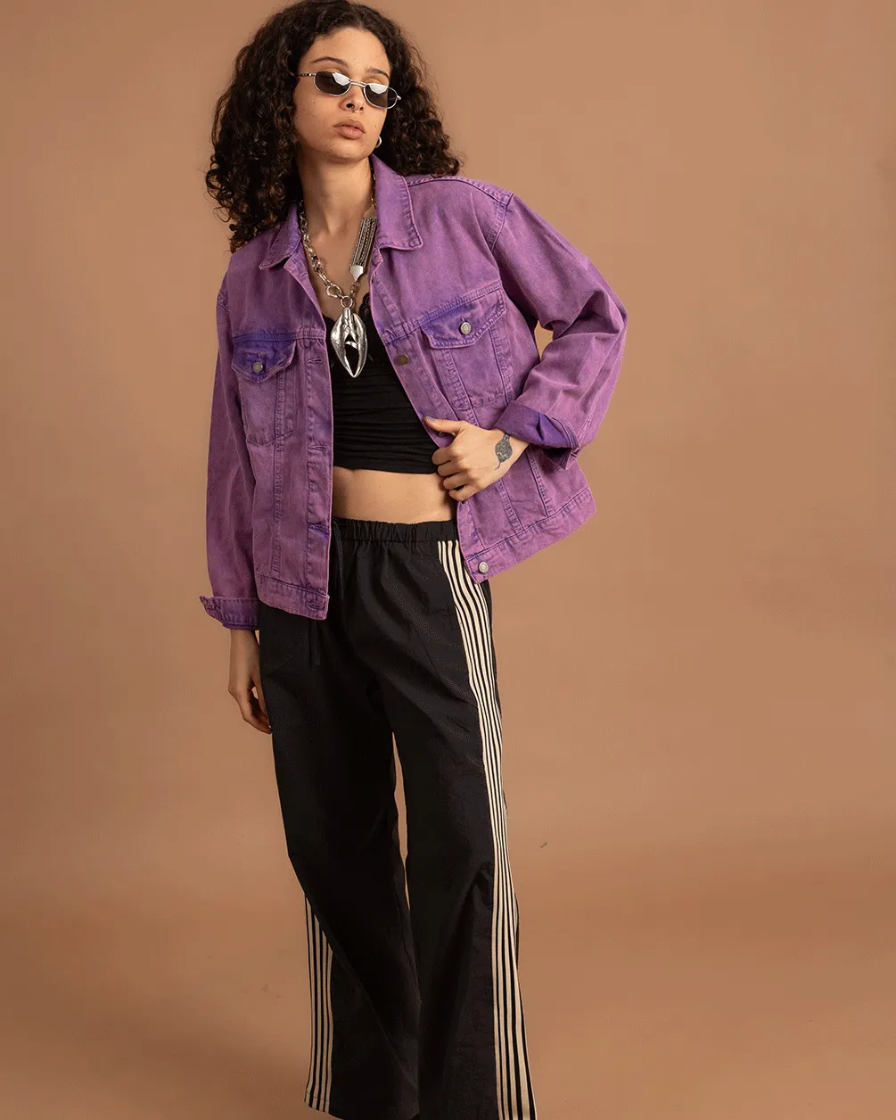 Purple Denim Jacket