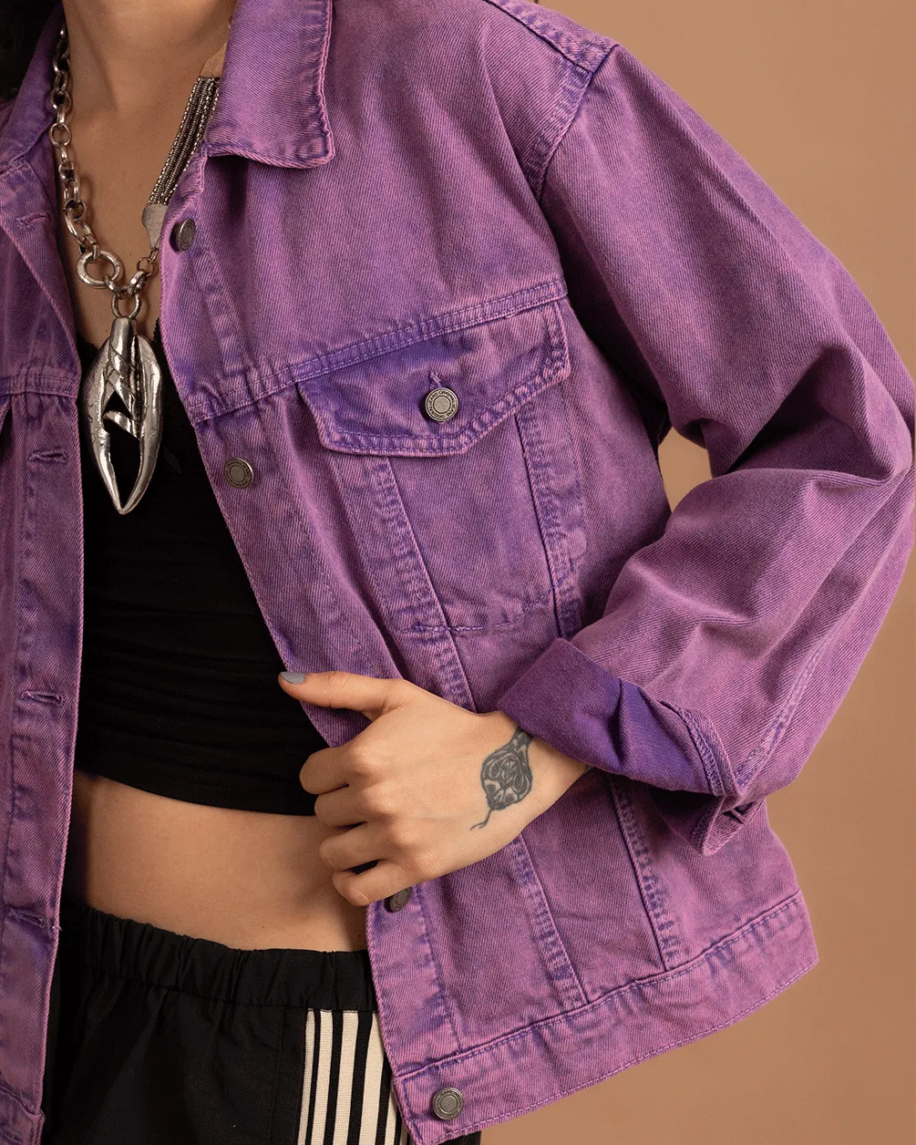 Purple Denim Jacket