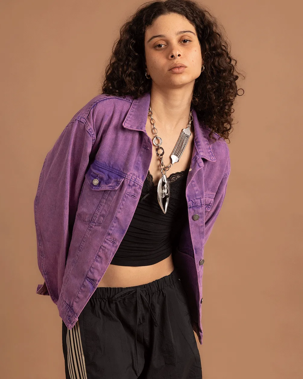 Purple Denim Jacket