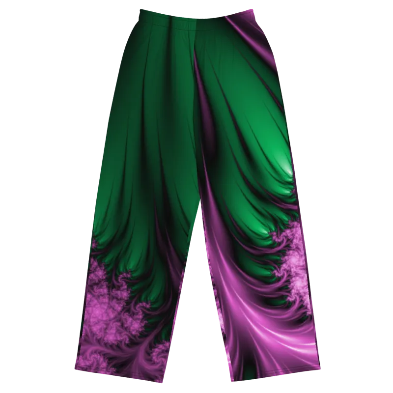 "Aurora Whispers Arctic Chic" Collection - Unisex Designer Wide Leg Pants