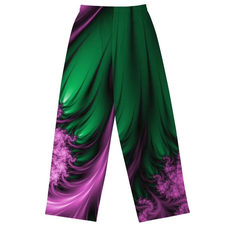 "Aurora Whispers Arctic Chic" Collection - Unisex Designer Wide Leg Pants