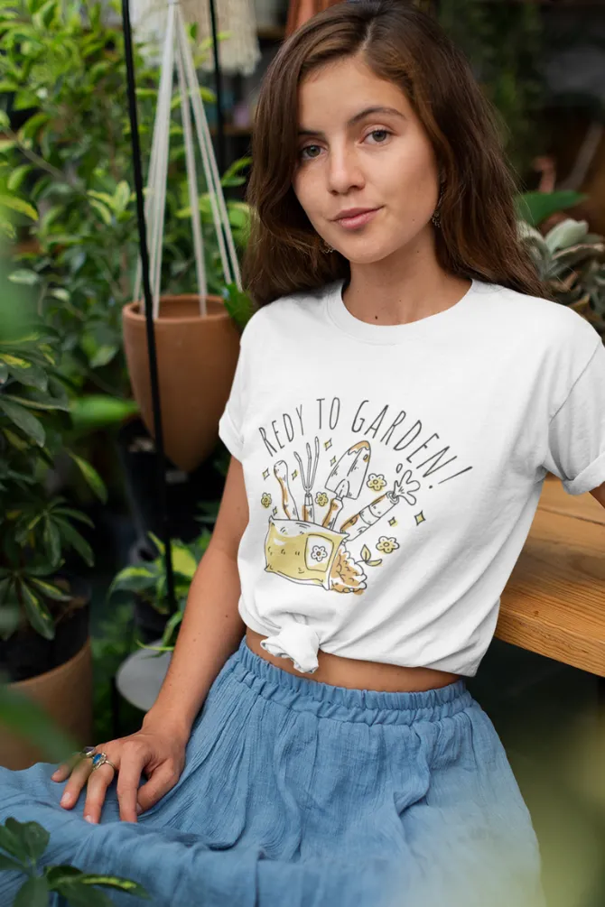 Ready To Garden Printed T-shirt for women