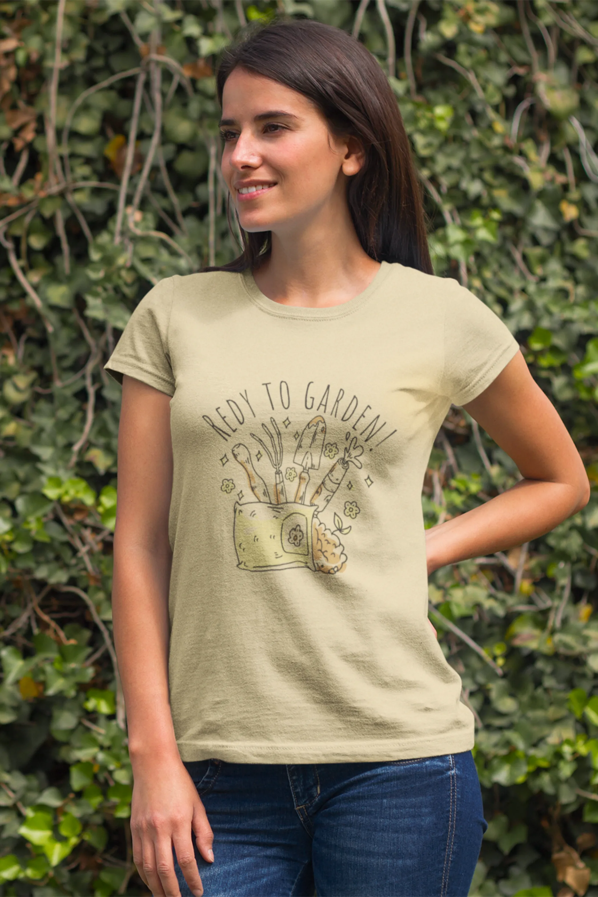 Ready To Garden Printed T-shirt for women