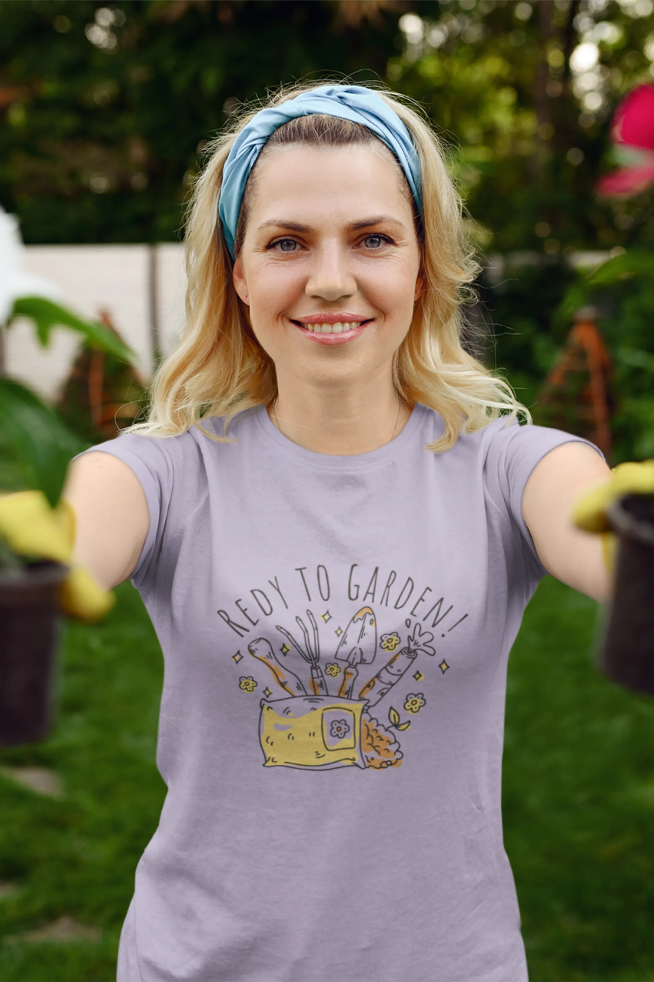 Ready To Garden Printed T-shirt for women