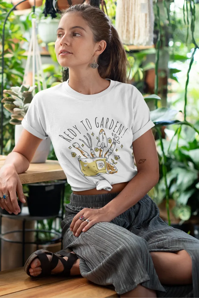 Ready To Garden Printed T-shirt for women