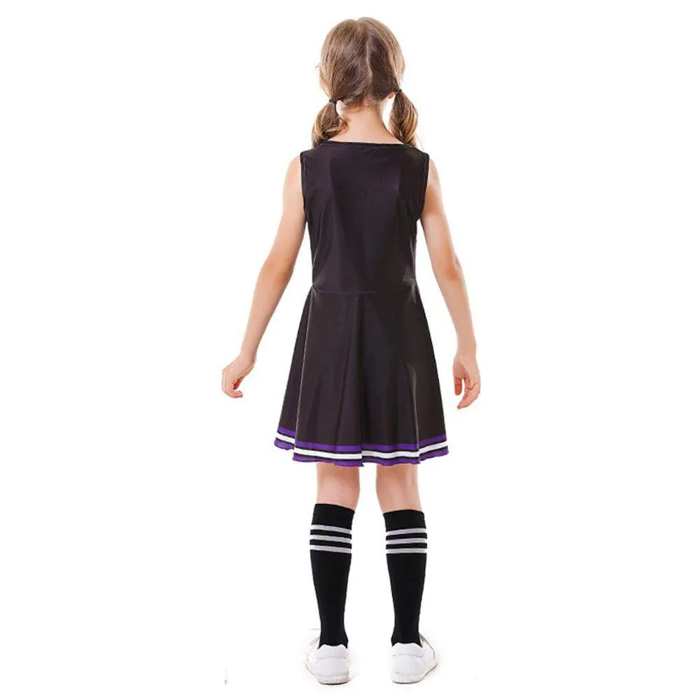 School Cheerleading Uniform Costume Cheerleader Party Dress Halloween Outfit Dress Up For Girls