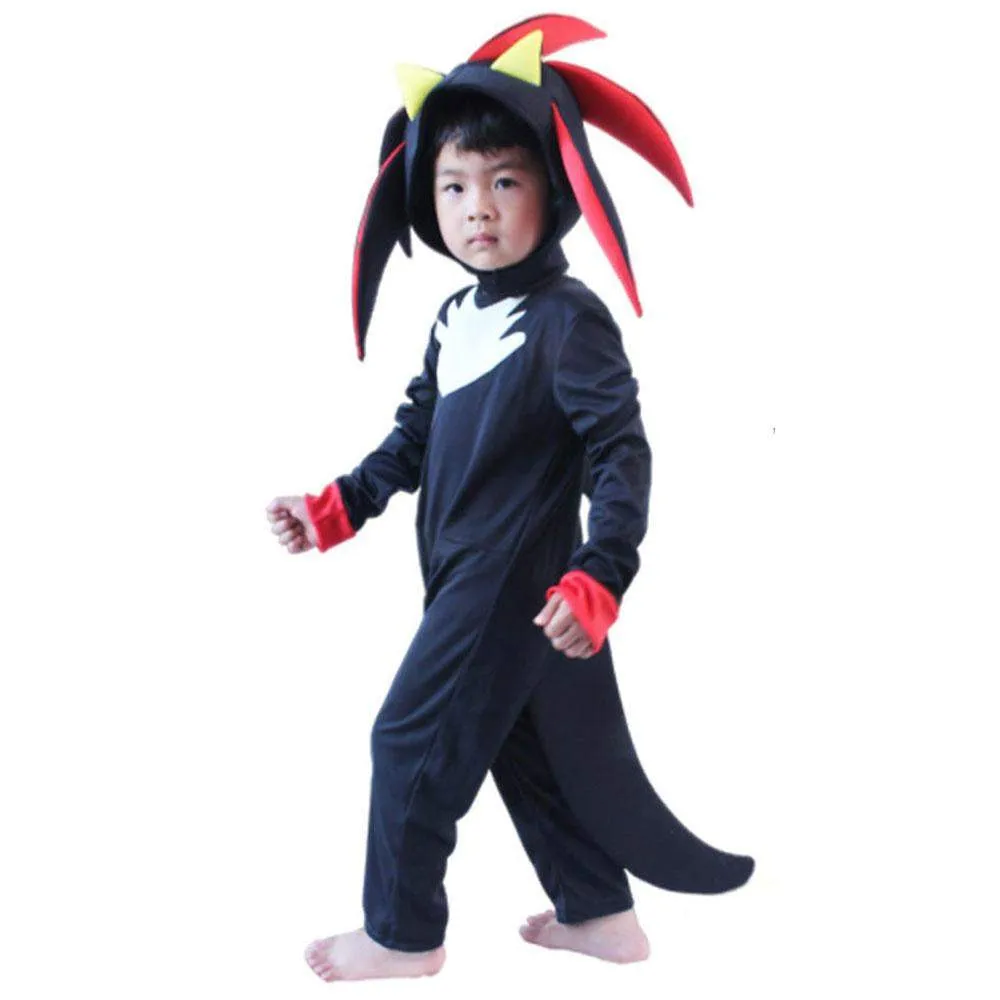 Sonic The Hedgehog Shadow Cosplay Costumes Cartoon Jumpsuit Romper Dress Up Stage Performance Outfits