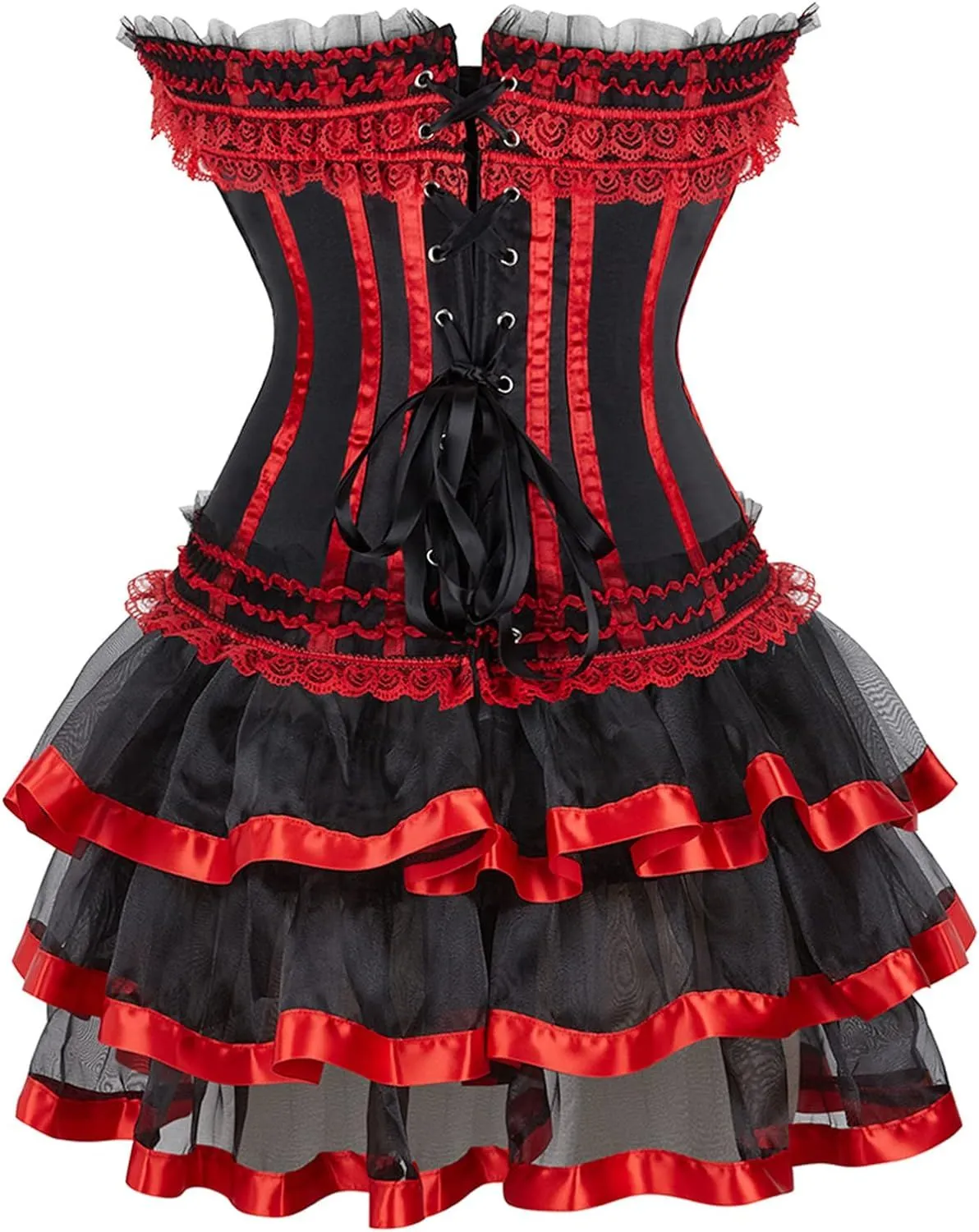 Steampunk Corset Skirt Renaissance Corset Dress for Women Burlesque Corsets Costumes