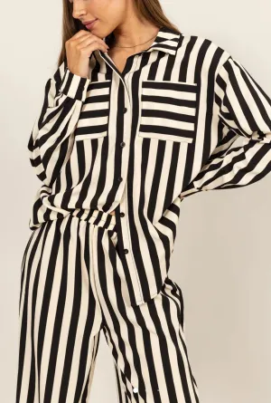 Striped Wide Leg Pant