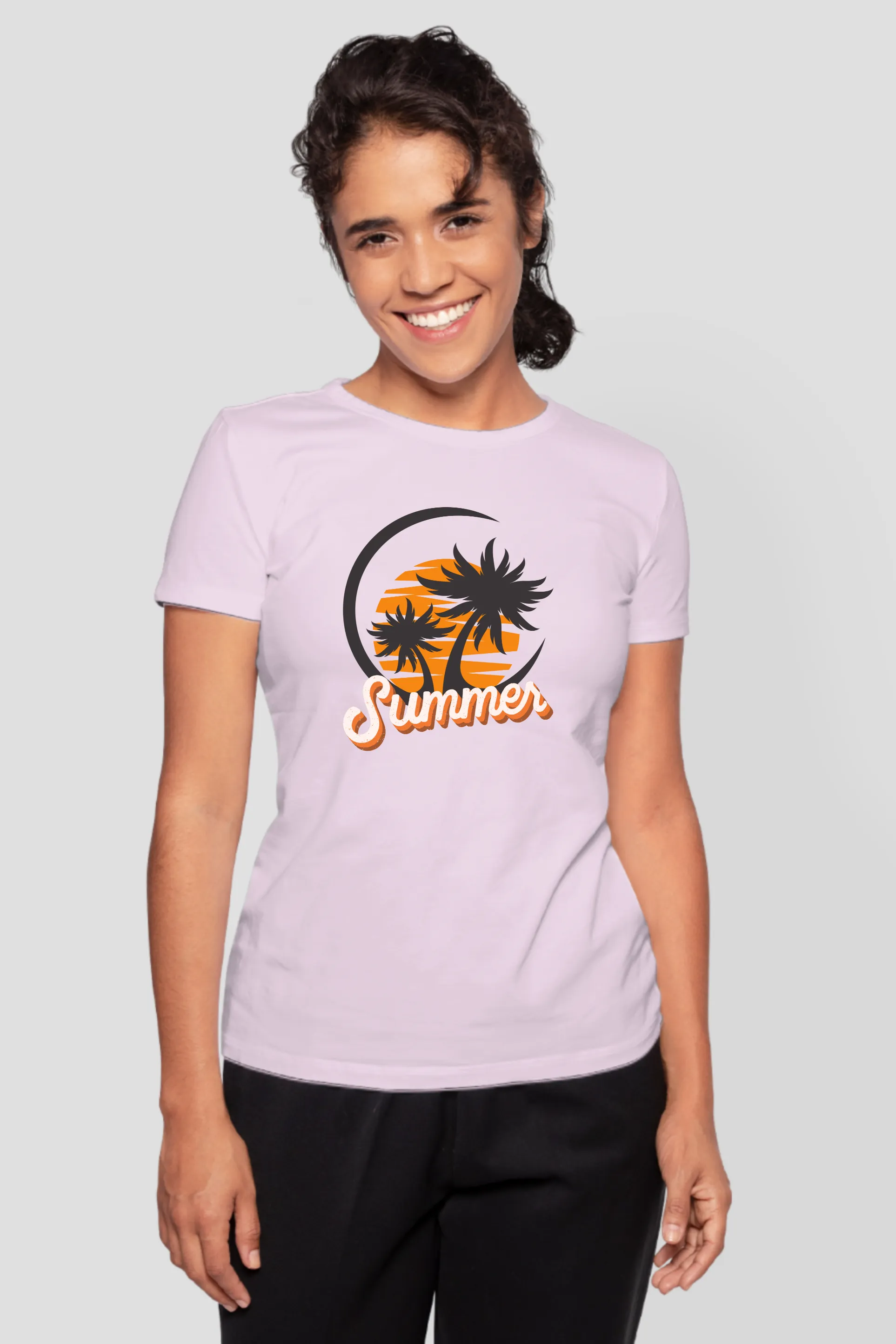 Summer Beach Vibes Printed T-shirt for women