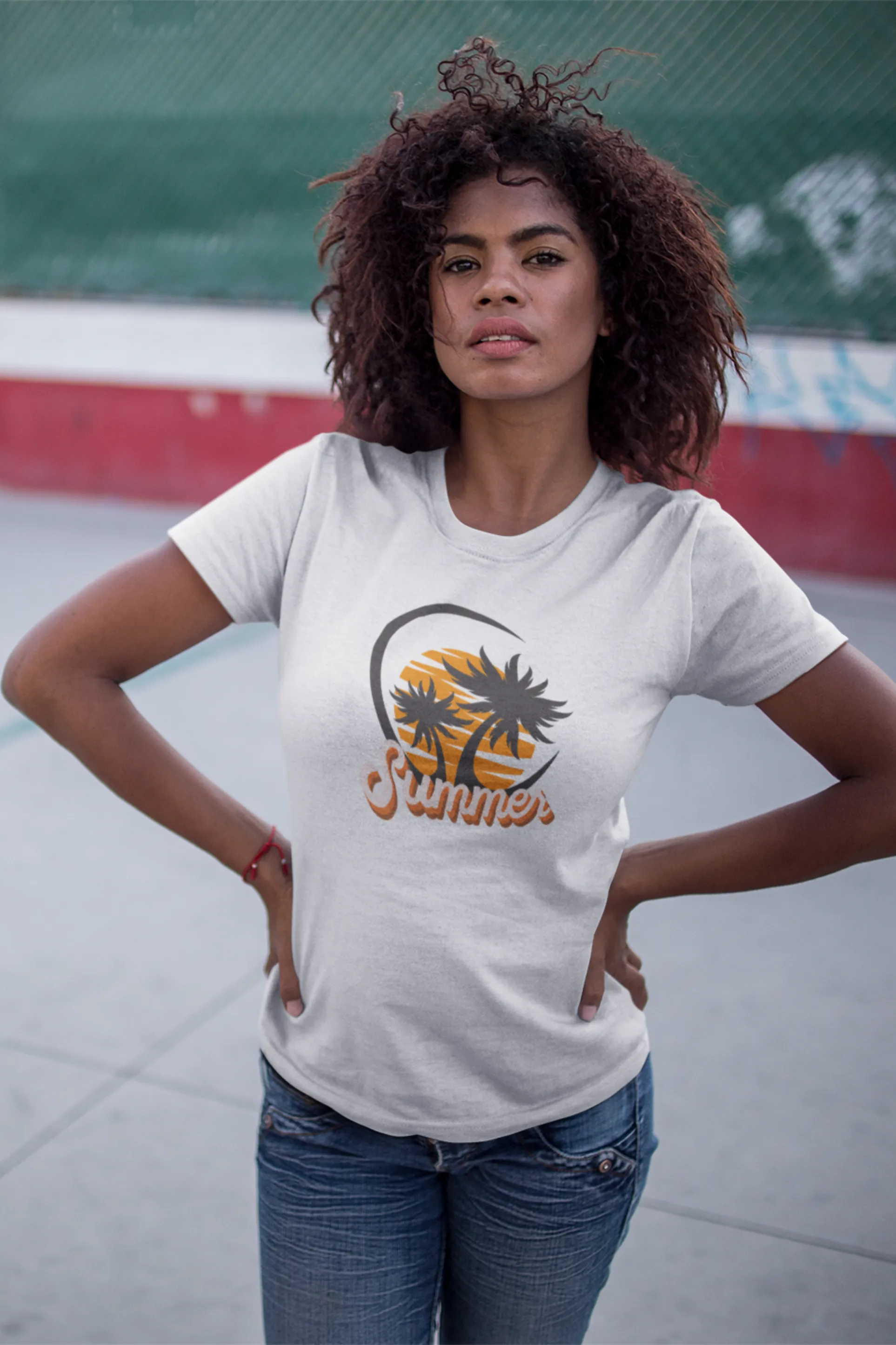 Summer Beach Vibes Printed T-shirt for women