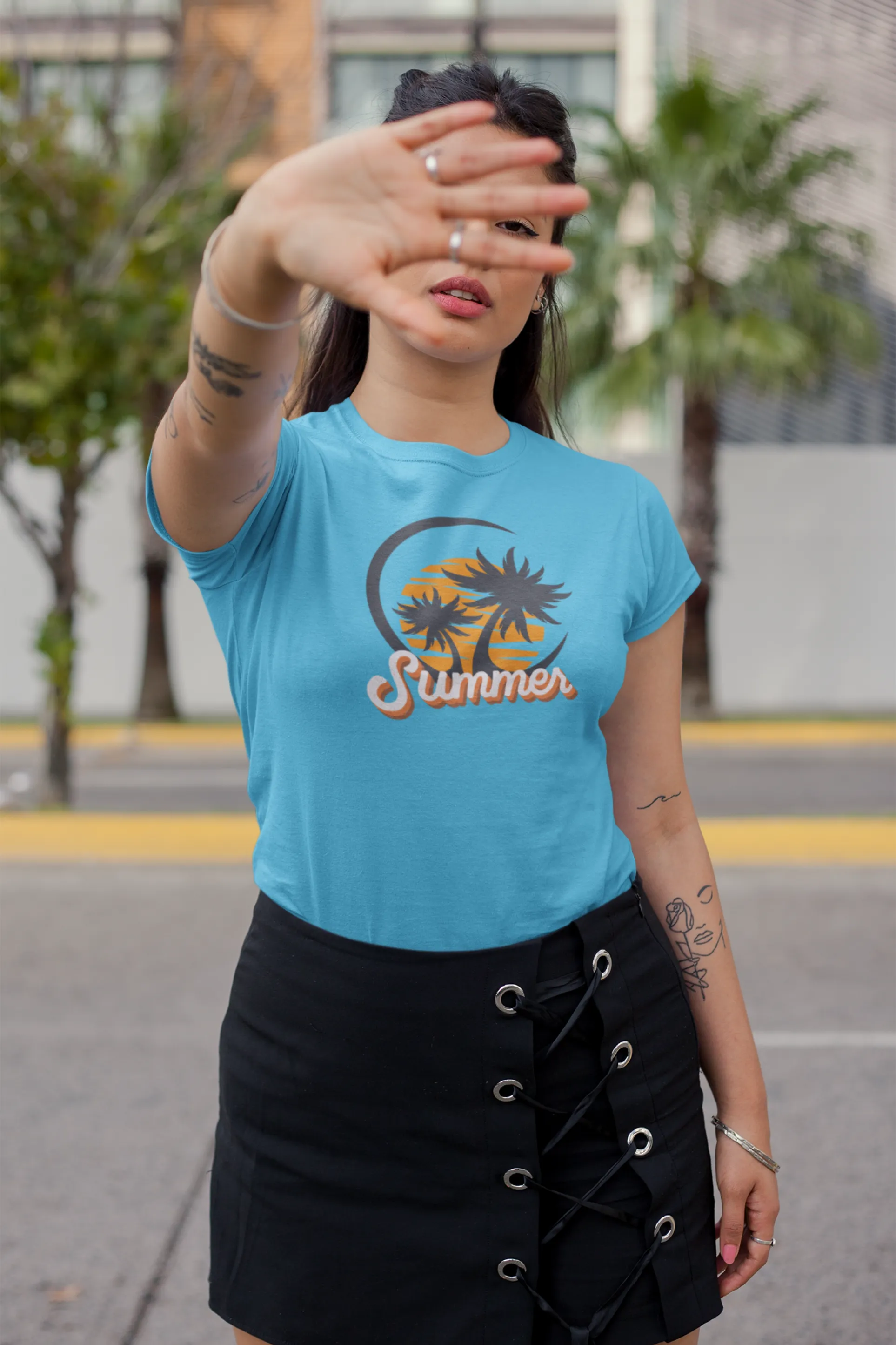 Summer Beach Vibes Printed T-shirt for women