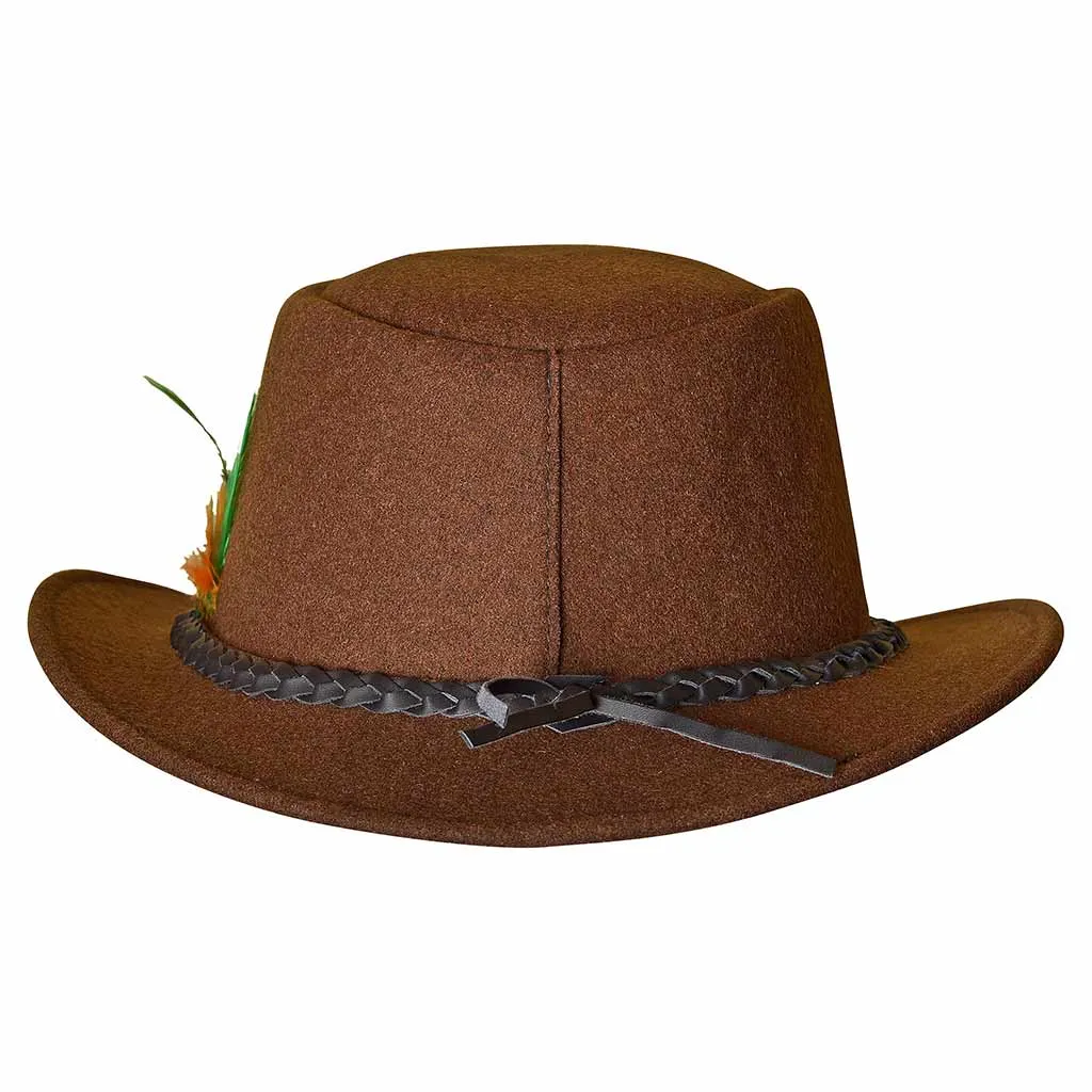 Traditional Oktoberfest Costumes Bavarian Hat Brown