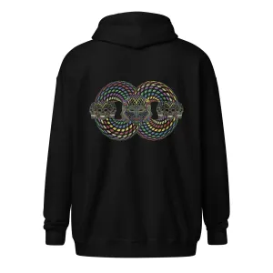 Unisex heavy blend zip hoodie - Trinfinity Loop