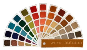 Warm Autumn Color Swatch Book