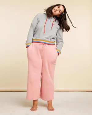 Wide Leg Sweatpant - Cameo Pink