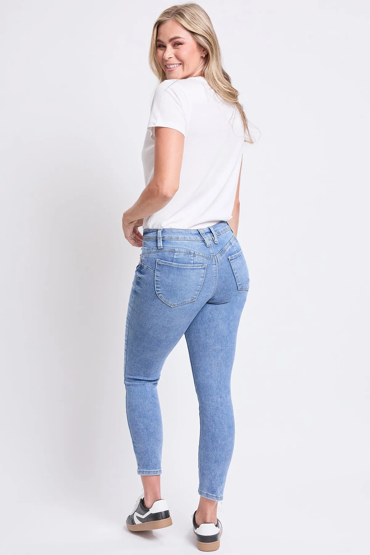 Women's High Rise Curve Confidence WannaBettaButt Skinny Jeans