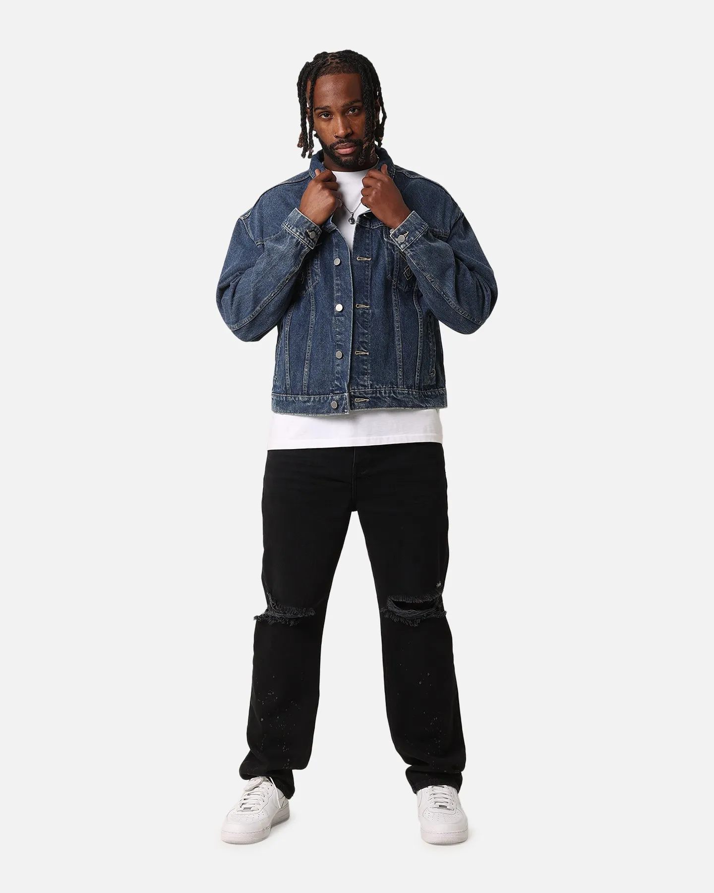 XXIII Classic Trucker Denim Jacket Mid Blue