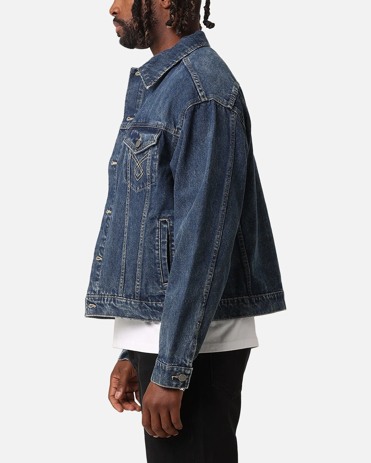 XXIII Classic Trucker Denim Jacket Mid Blue