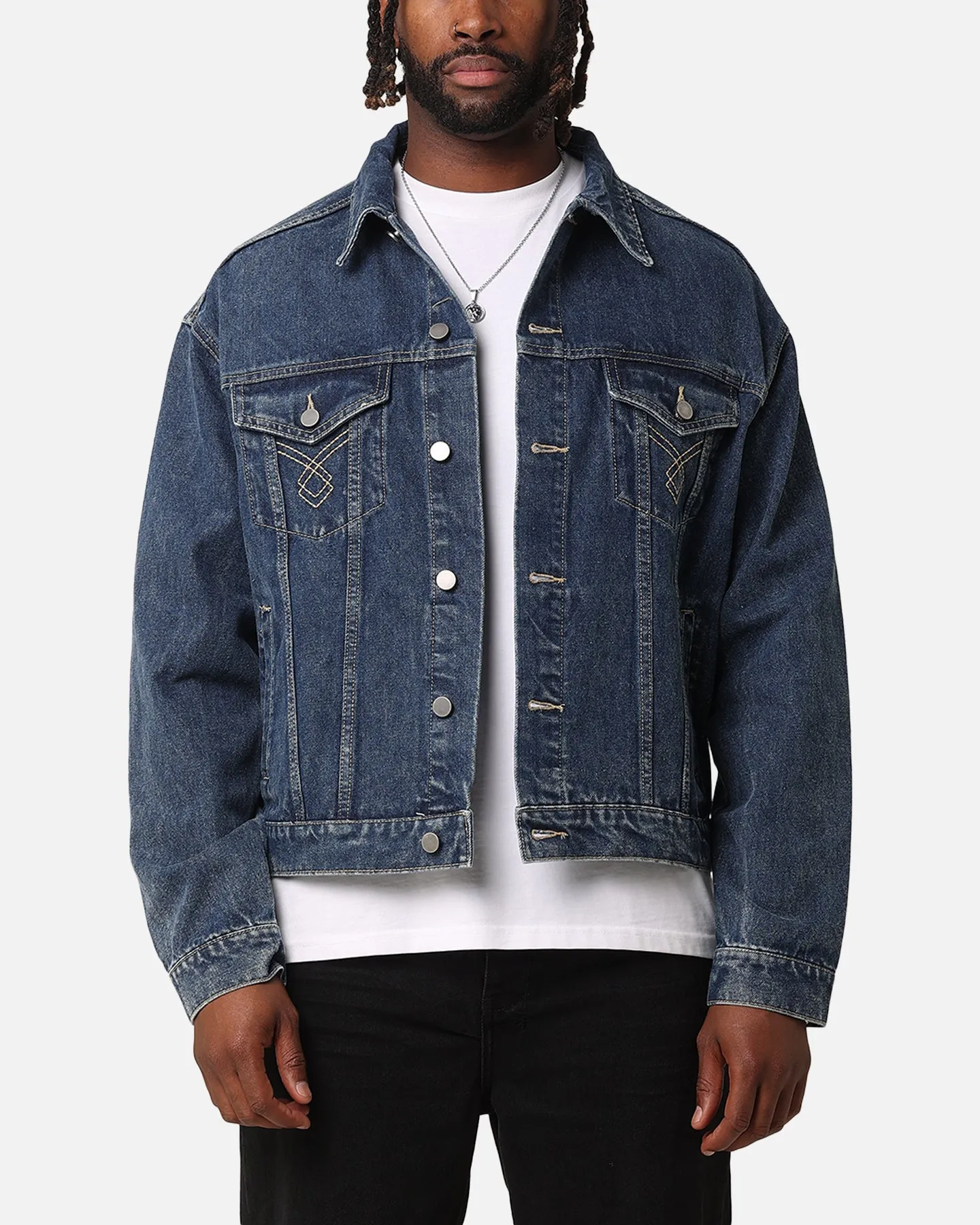 XXIII Classic Trucker Denim Jacket Mid Blue