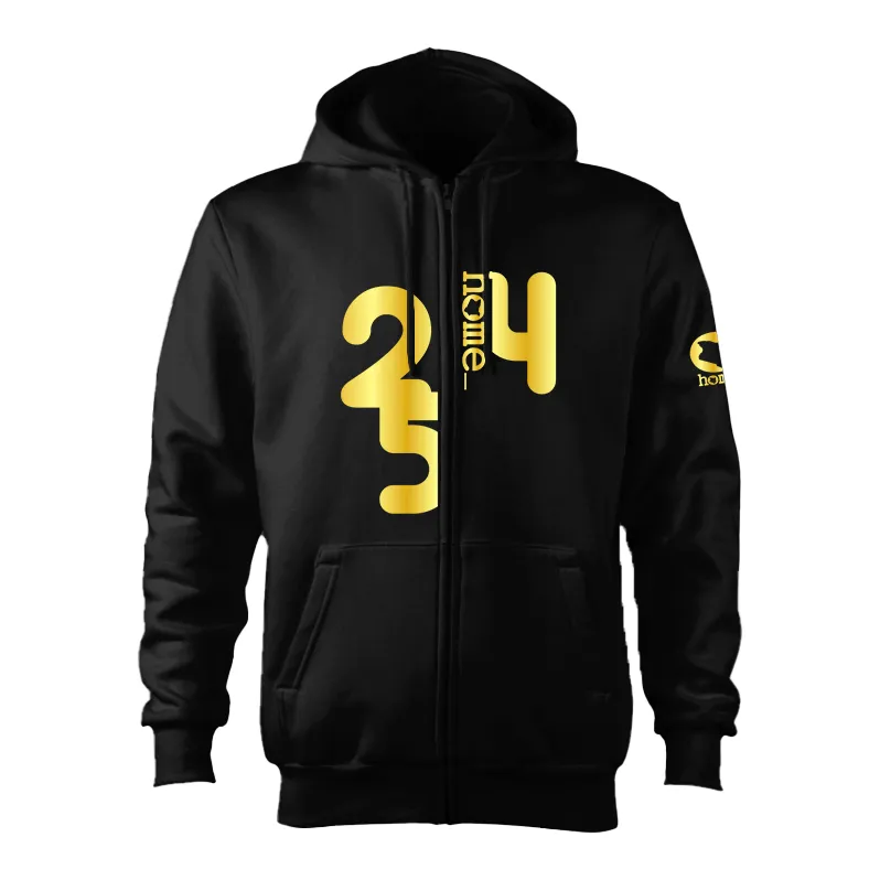 Zip-up Hoodie  - Black (Heavy Fabric)