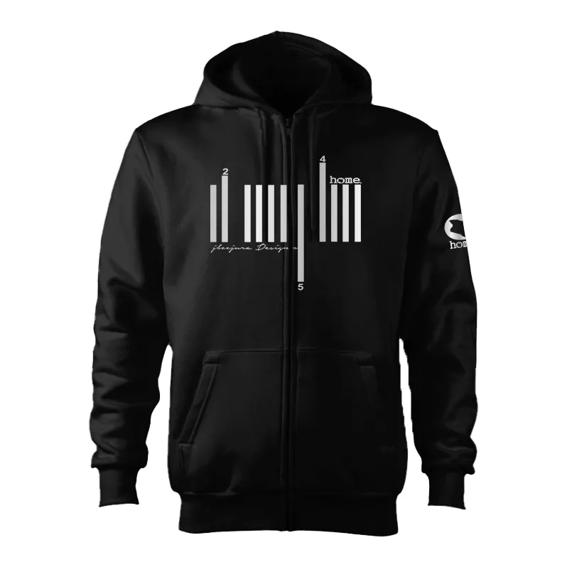 Zip-up Hoodie  - Black (Heavy Fabric)